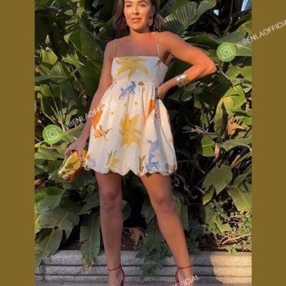 ZARA VOLUMINOUS PRINTED DRESS ZW COLLECTION - Picture 9 of 16